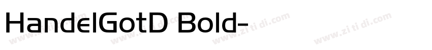 HandelGotD Bold字体转换